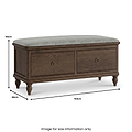 Rutland Dark Oak Storage Bench