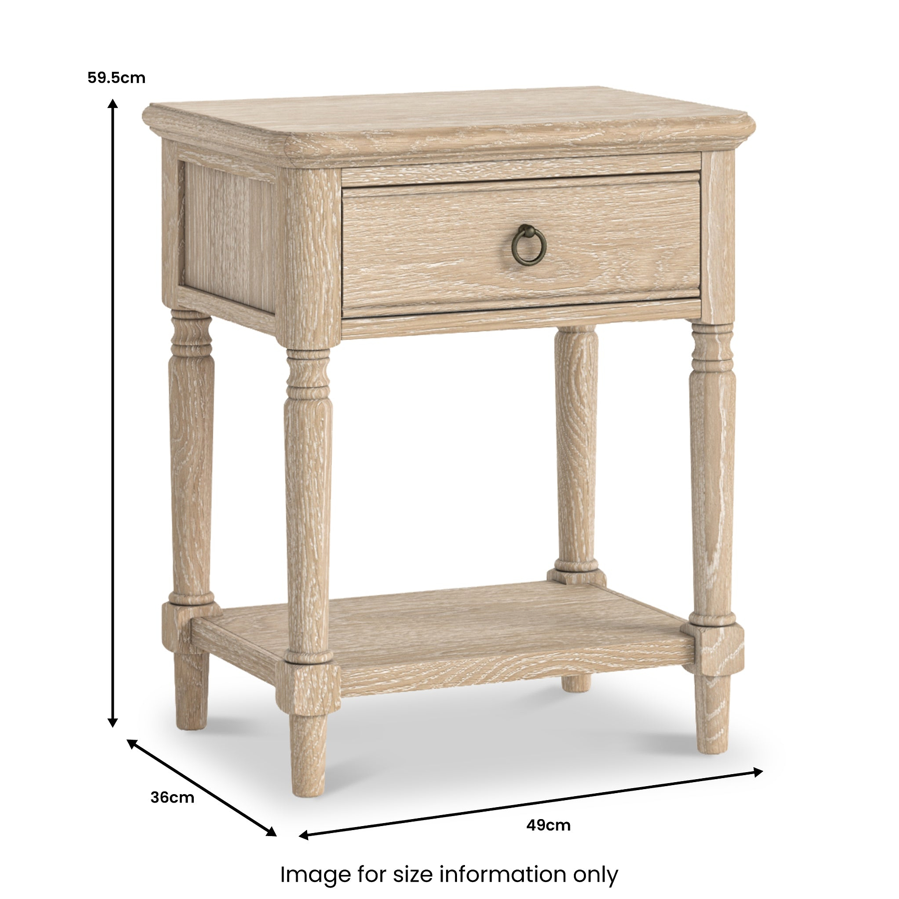 Rutland Oak Lamp Table from Roseland Furniture