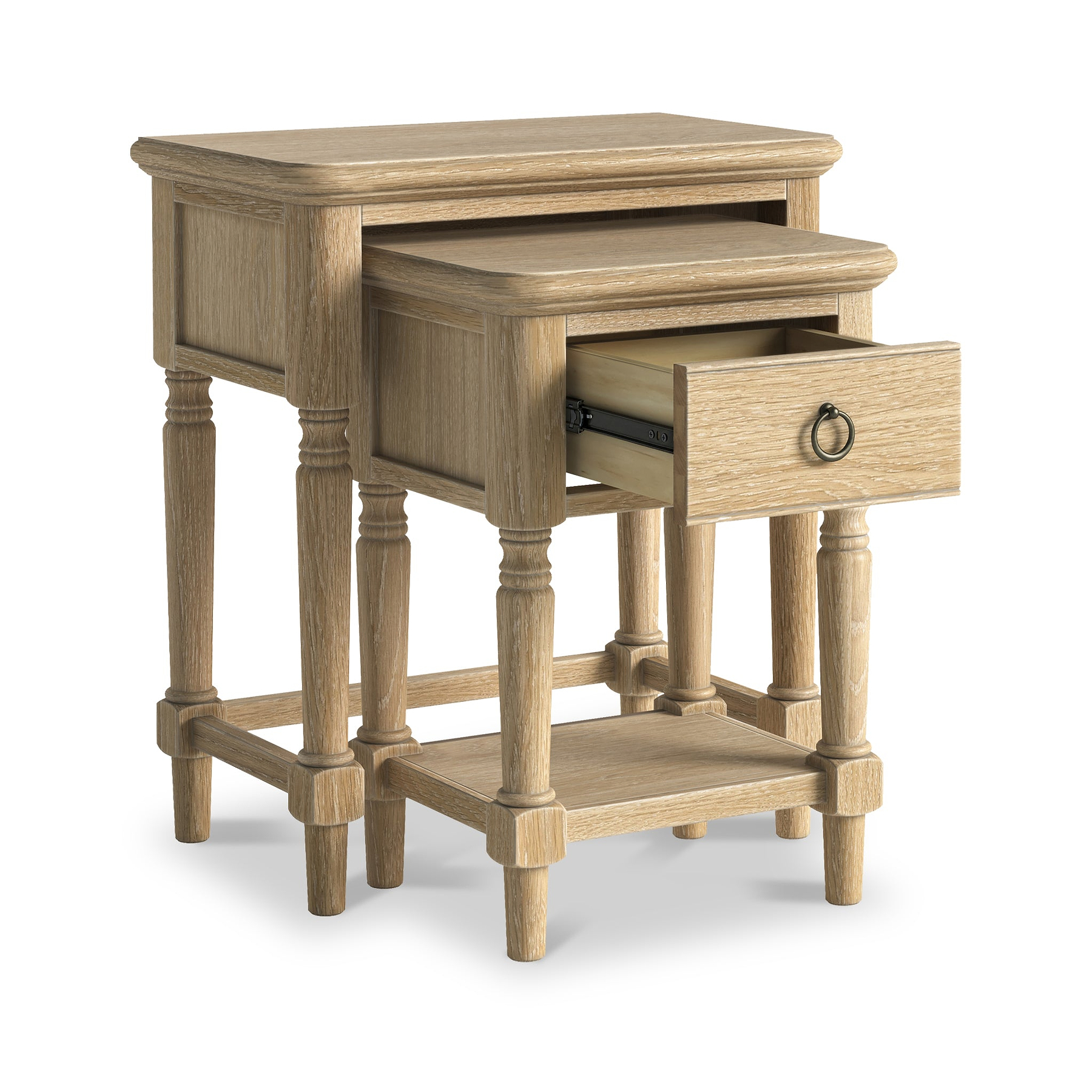 Rutland Oak Nest of Tables from Roseland Furniture