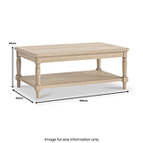 Rutland Oak Coffee Table from Roseland Furniture