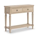 Rutland Oak Console Table With Shelf from Roseland Furniture