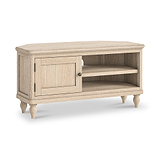 Rutland Oak Corner TV Unit from Roseland Furniture