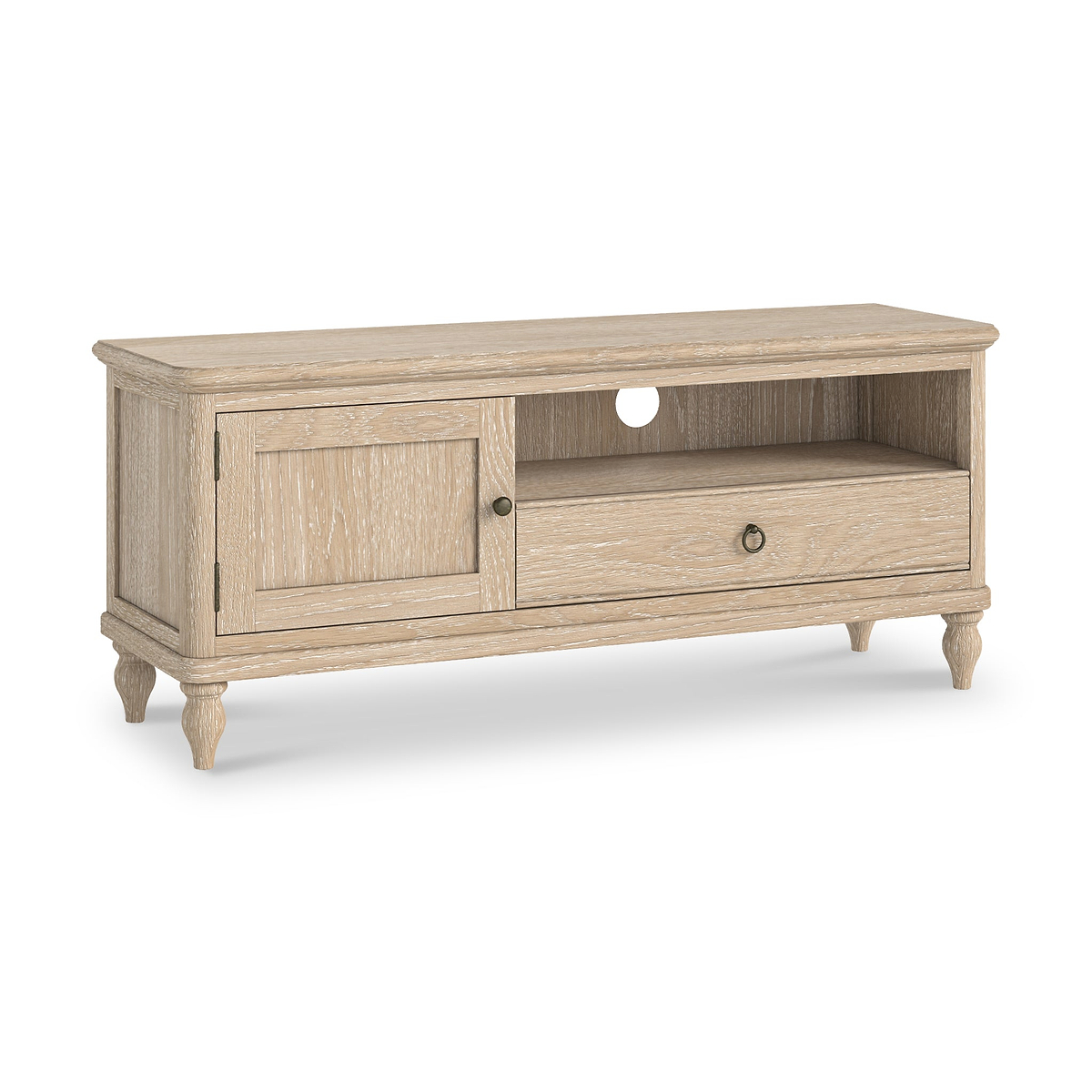 Rutland Oak 120cm TV Unit from Roseland Furniture