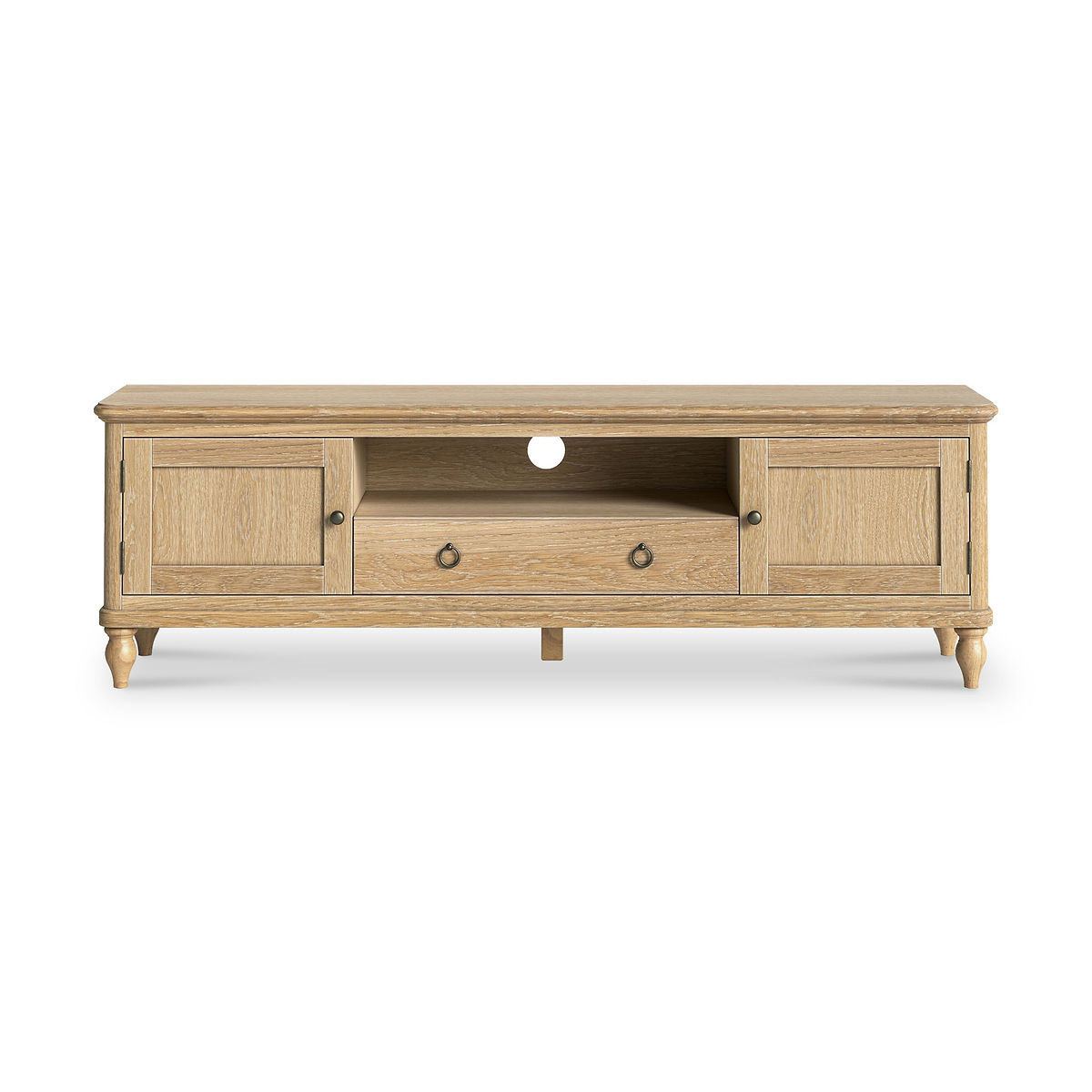Rutland Oak 160cm Wide TV Unit from Roseland Furniture