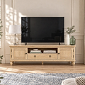 Rutland Oak 160cm Wide TV Unit from Roseland Furniture