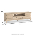 Rutland Oak 160cm Wide TV Unit from Roseland Furniture
