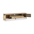 Rutland Oak 200cm Extra Wide TV Unit from Roseland Furniture