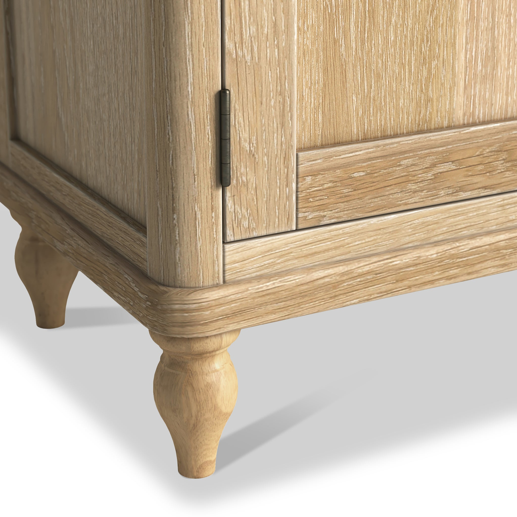 Rutland Oak 200cm Extra Wide TV Unit from Roseland Furniture