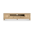 Rutland Oak 200cm Extra Wide TV Unit from Roseland Furniture