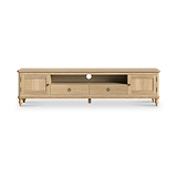 Rutland Oak 200cm Extra Wide TV Unit from Roseland Furniture