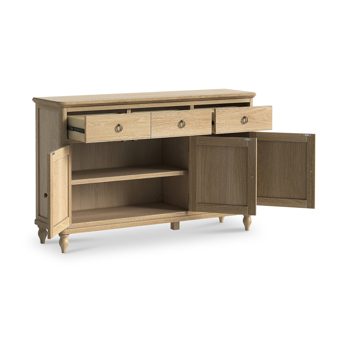 Rutland Oak Large Sideboard from Roseland Furniture
