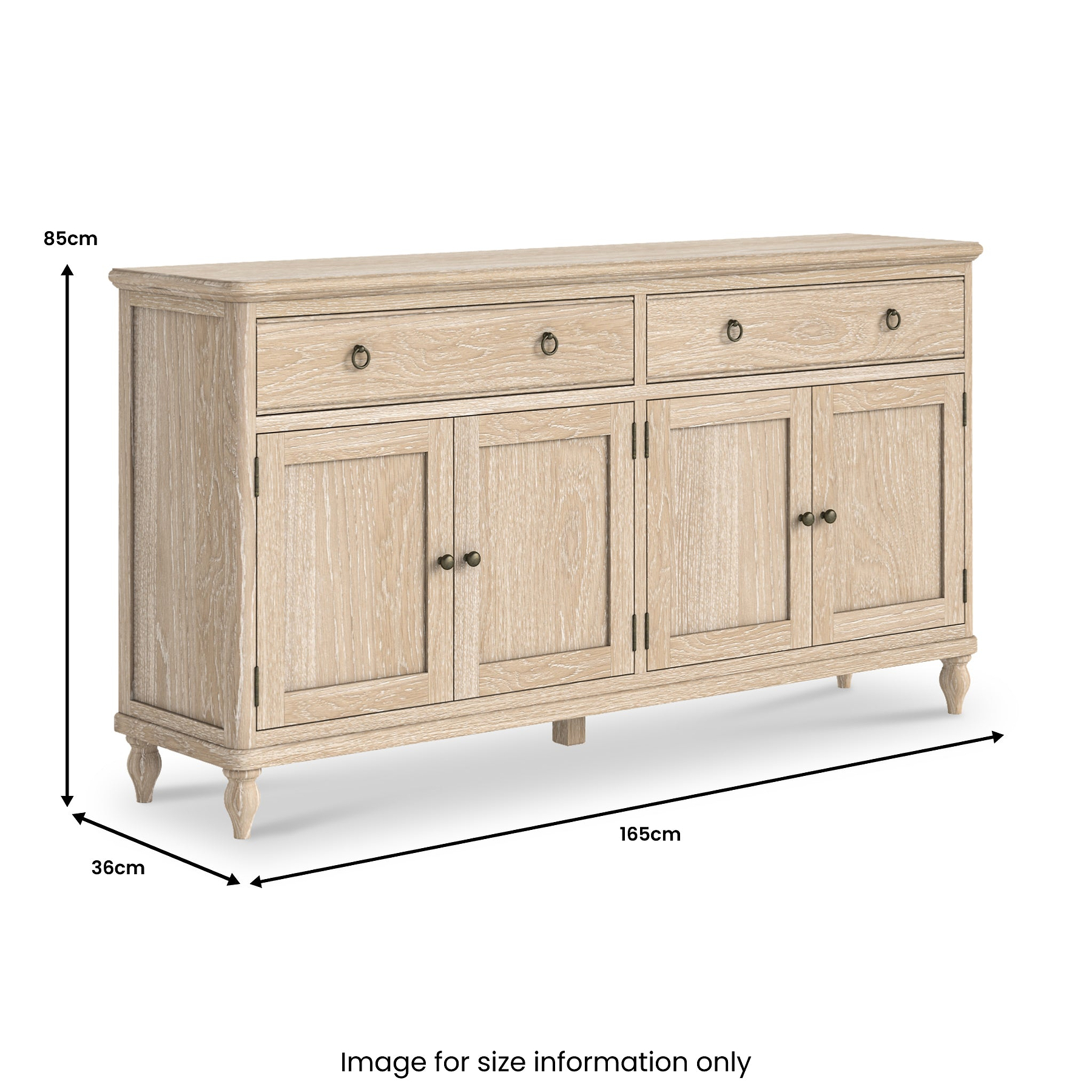 Rutland Oak Extra Large Sideboard from Roseland Furniture