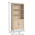 Rutland Oak Large Bookcase from Roseland Furniture