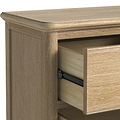 Rutland Oak 5 Drawer Tallboy Chest from Roseland Furniture