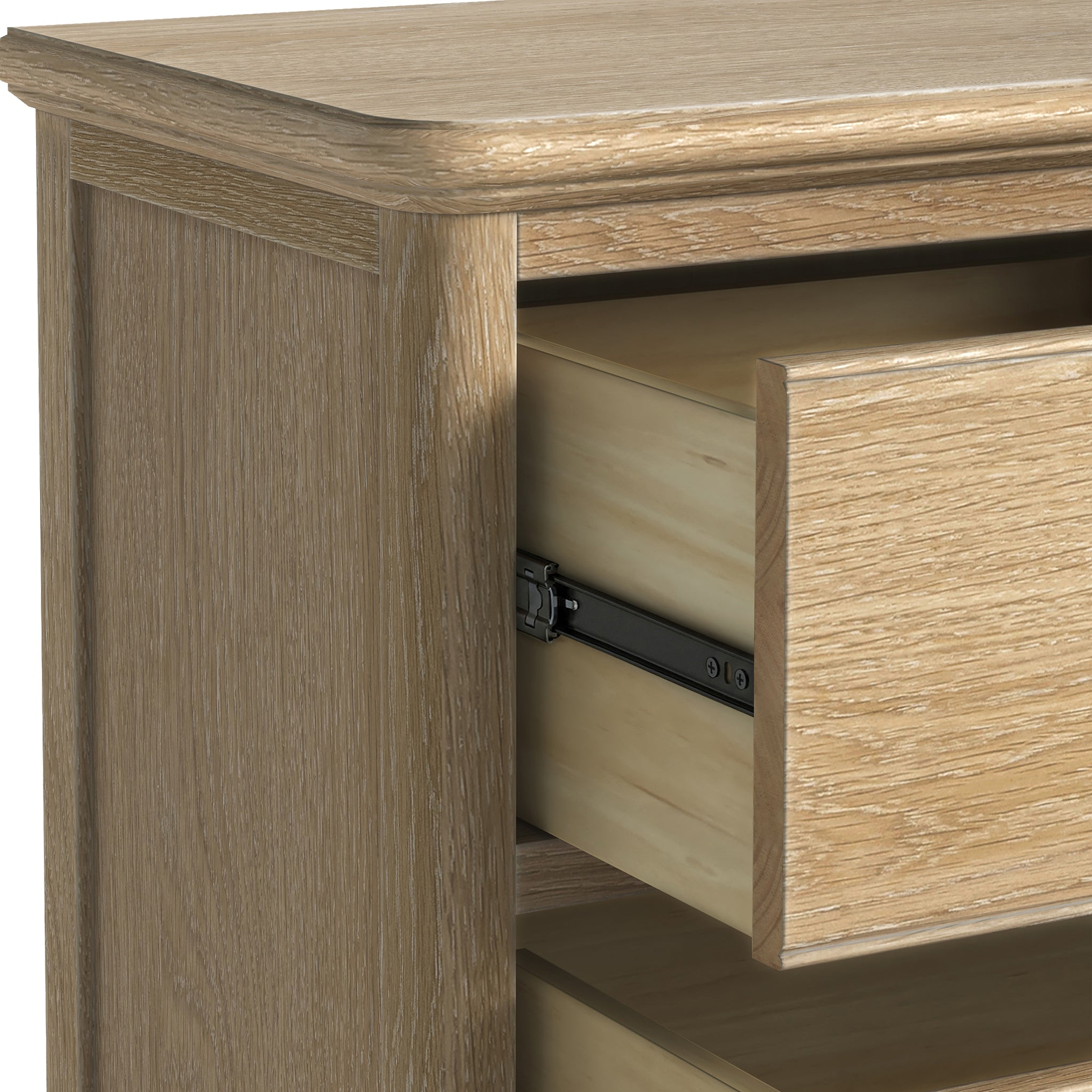 Rutland Oak 2 Over 3 Drawer Chest from Roseland Furniture