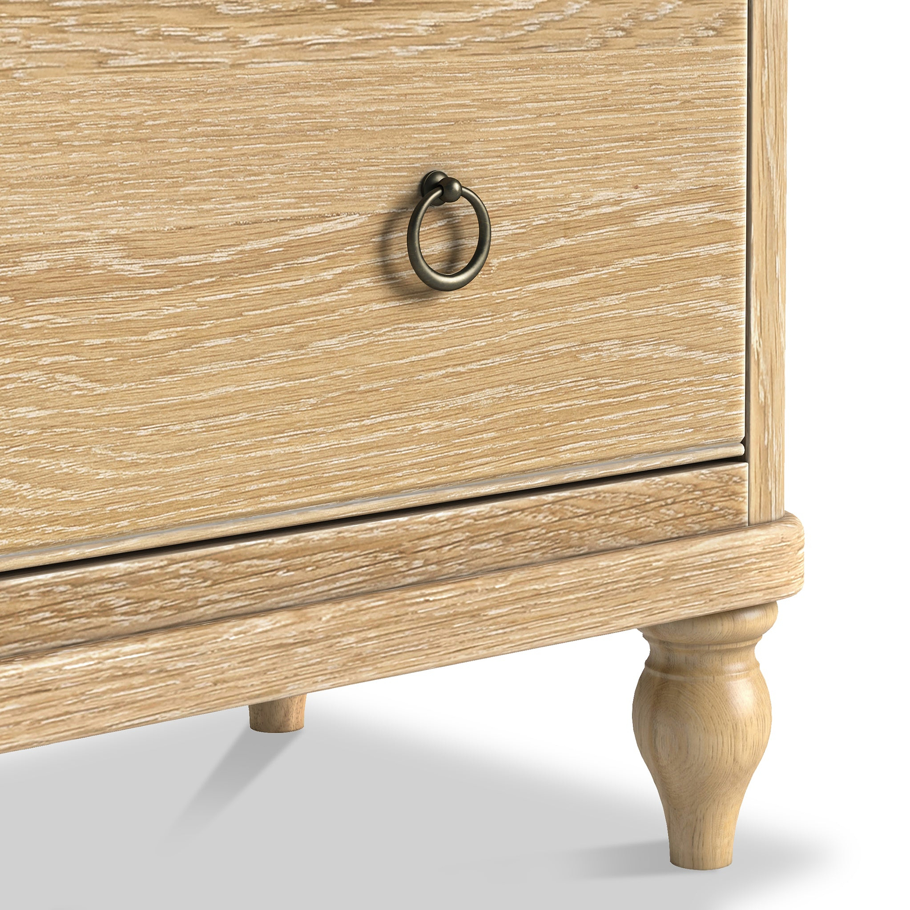 Rutland Oak 3 Over 2 Drawer Chest from Roseland Furniture