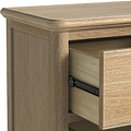 Rutland Oak 3 Over 2 Drawer Chest from Roseland Furniture