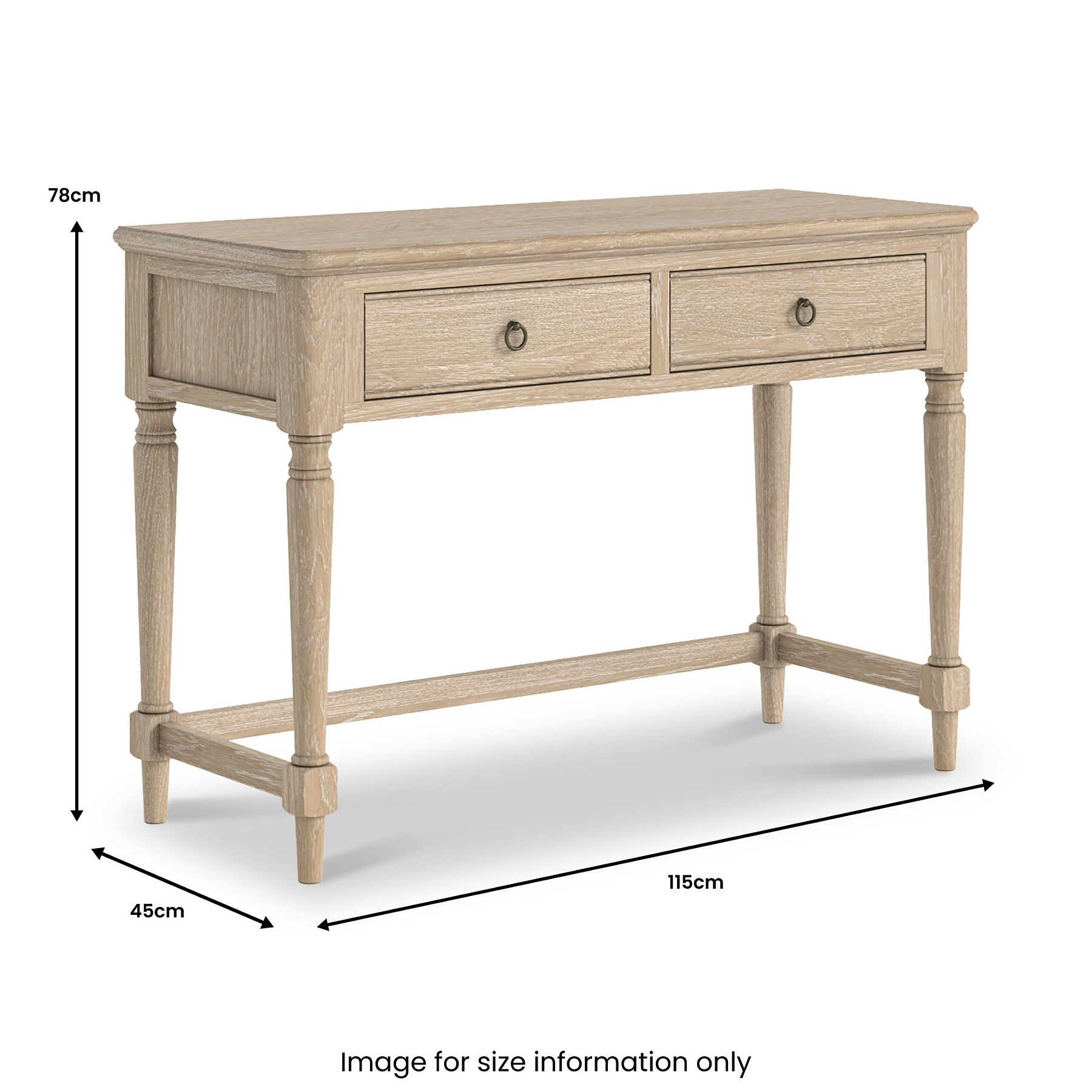 Rutland Oak Dressing Table from Roseland Furniture