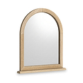 Rutland Oak Framed Arch Dressing Table Mirror from Roseland Furniture