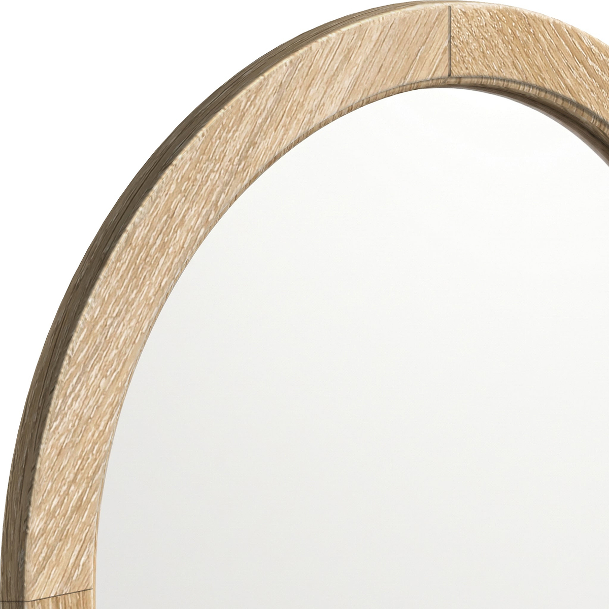 Rutland Oak Framed Arch Dressing Table Mirror from Roseland Furniture