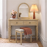 Rutland Oak Framed Arch Dressing Table Mirror from Roseland Furniture