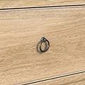 Rutland Oak Storage Bench Oatmeal from Roseland Furniture