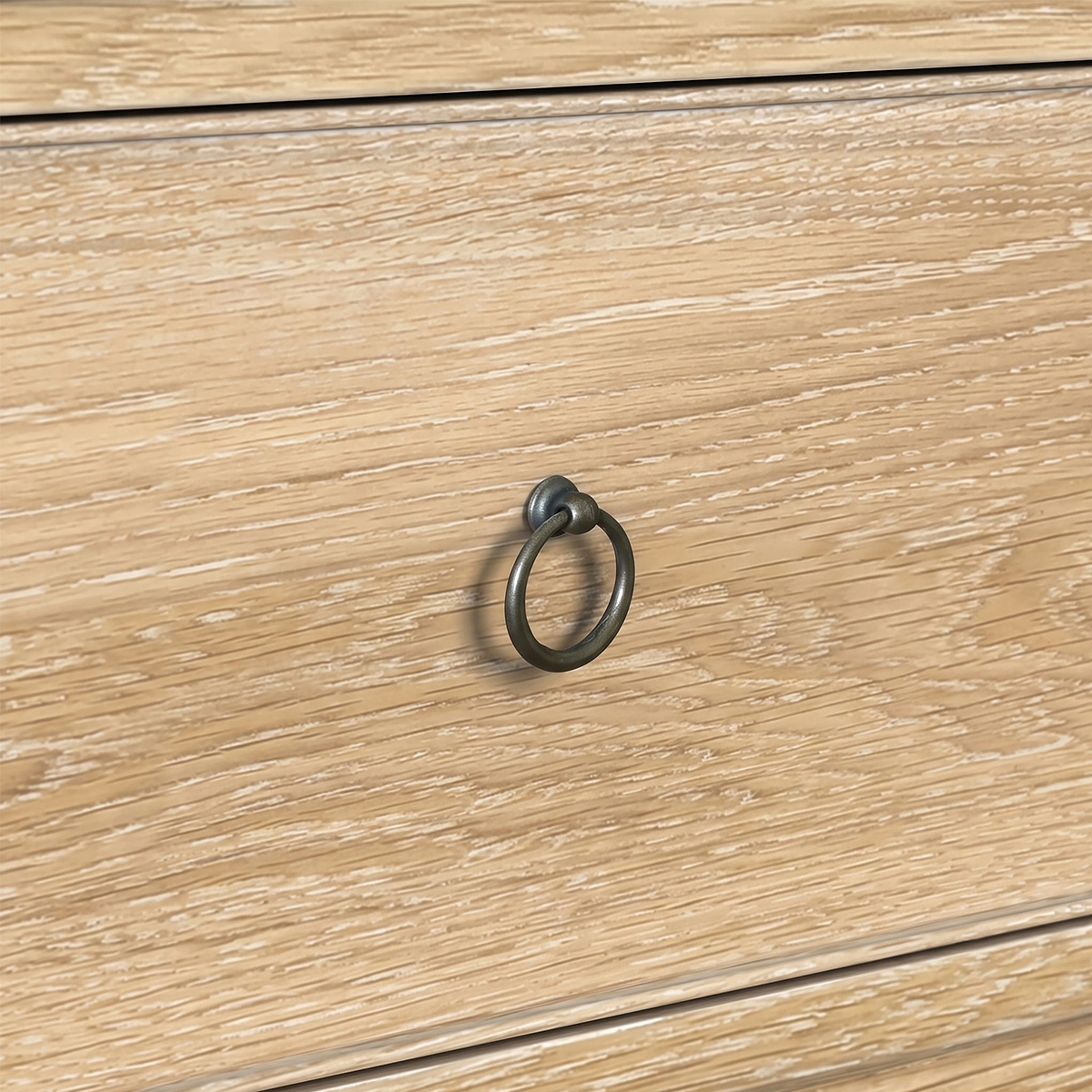 Rutland Oak Storage Bench Oatmeal from Roseland Furniture