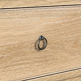 Rutland Oak Storage Bench Oatmeal from Roseland Furniture