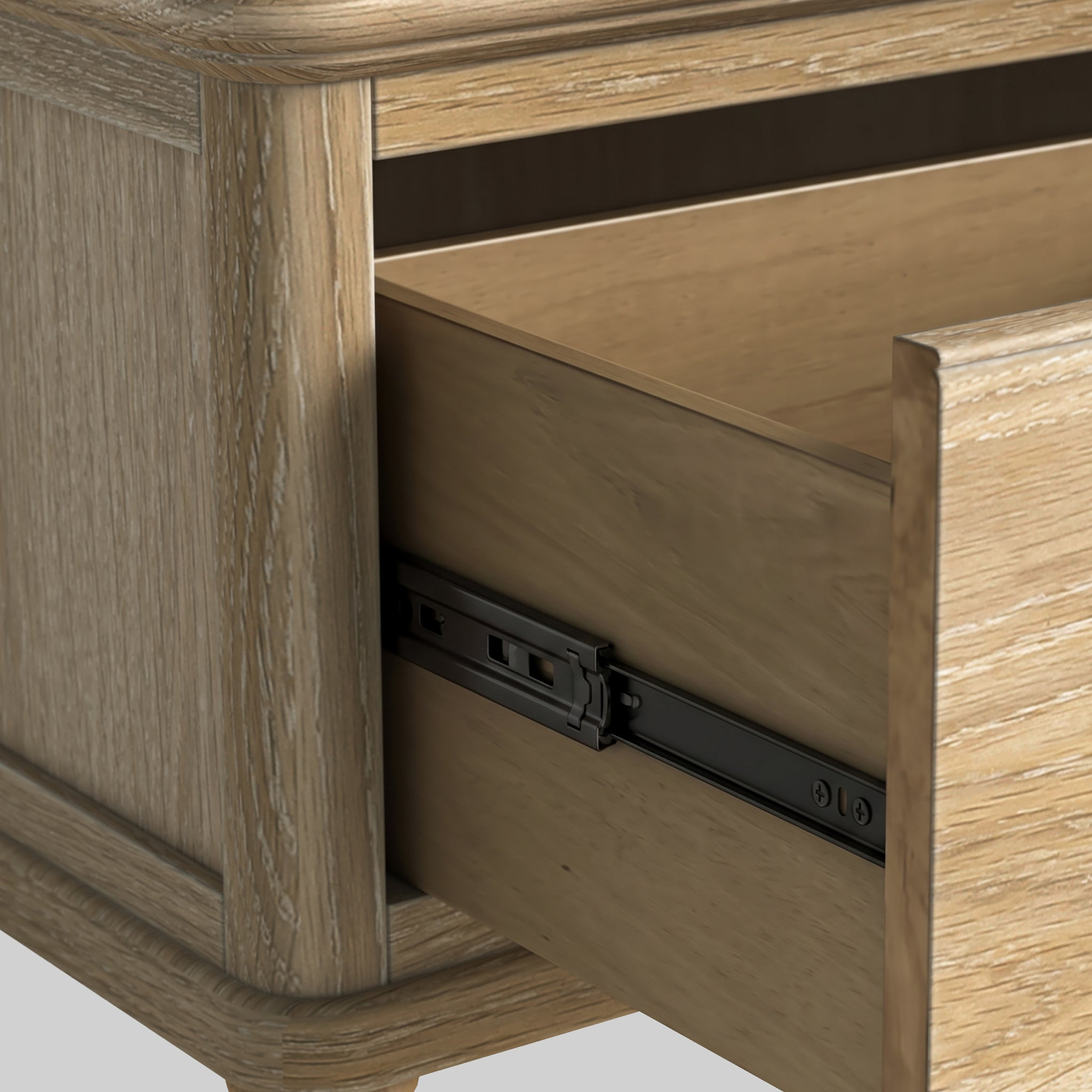 Rutland Oak Storage Bench Oatmeal from Roseland Furniture