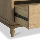 Rutland Oak Triple Wardrobe With 2 Drawers from Roseland Furniture