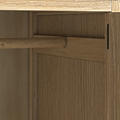 Rutland Oak Triple Wardrobe With 2 Drawers from Roseland Furniture