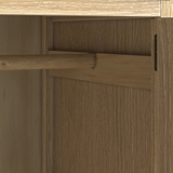 Rutland Oak Triple Wardrobe With 2 Drawers from Roseland Furniture