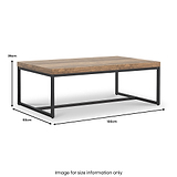 Orston Oak Rectangular Coffee Table from Roseland Furniture