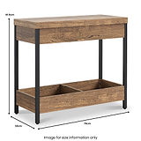 Orston Oak Sofa Side Table from Roseland Furniture