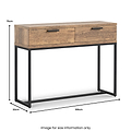 Orston Oak 2 Drawer Console Table from Roseland Furniture