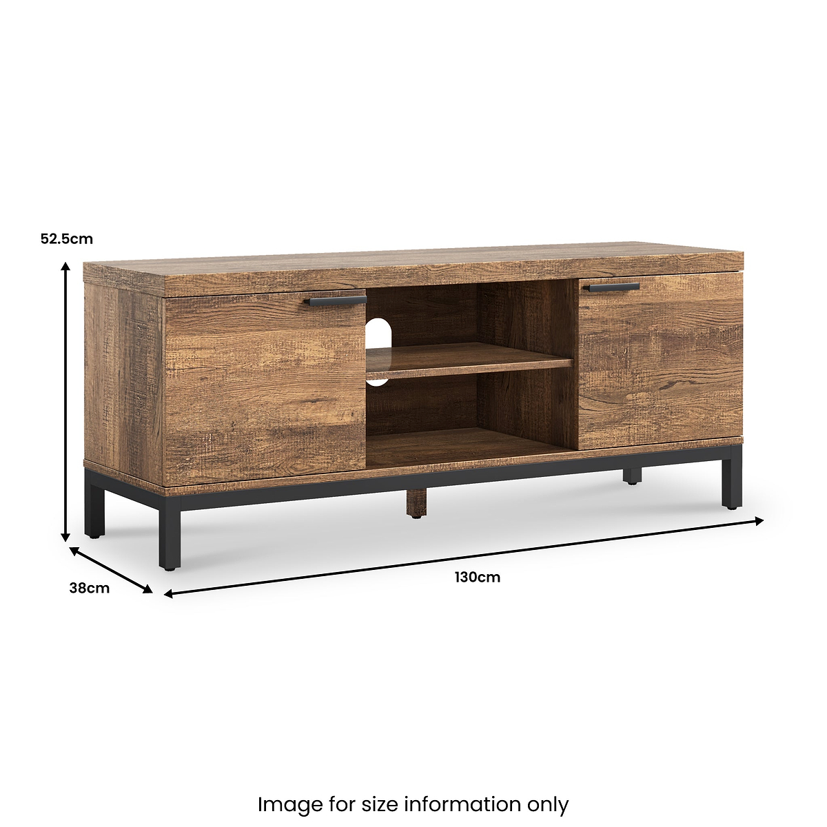 Orston Oak 130cm TV Unit from Roseland Furniture