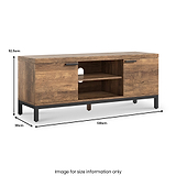 Orston Oak 130cm TV Unit from Roseland Furniture