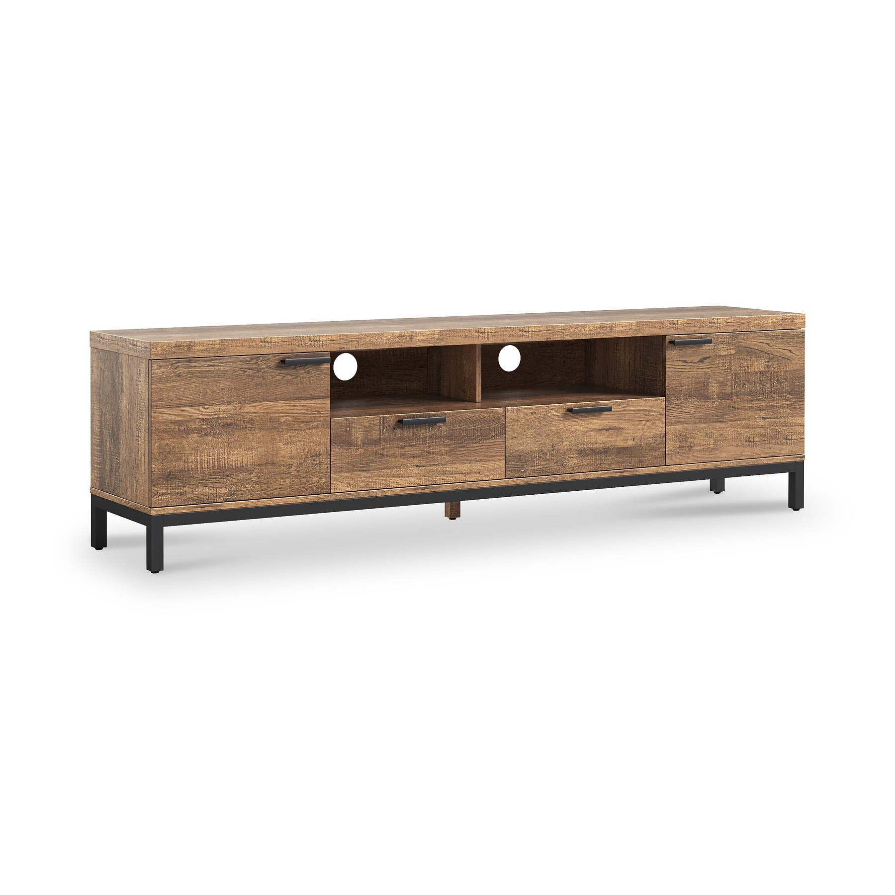 Orston Oak 190cm TV Unit from Roseland Furniture
