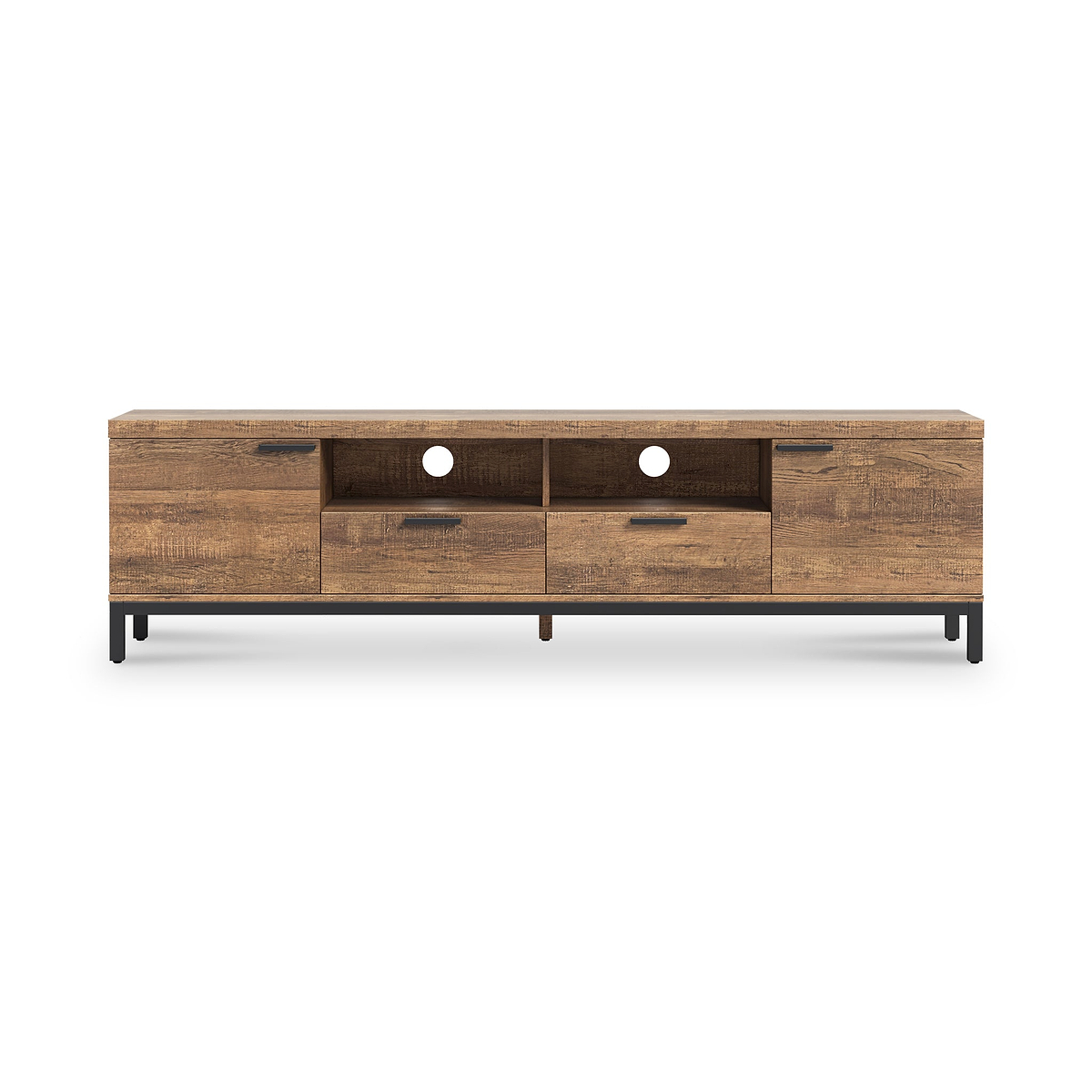 Orston Oak 190cm TV Unit from Roseland Furniture