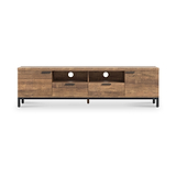Orston Oak 190cm TV Unit from Roseland Furniture