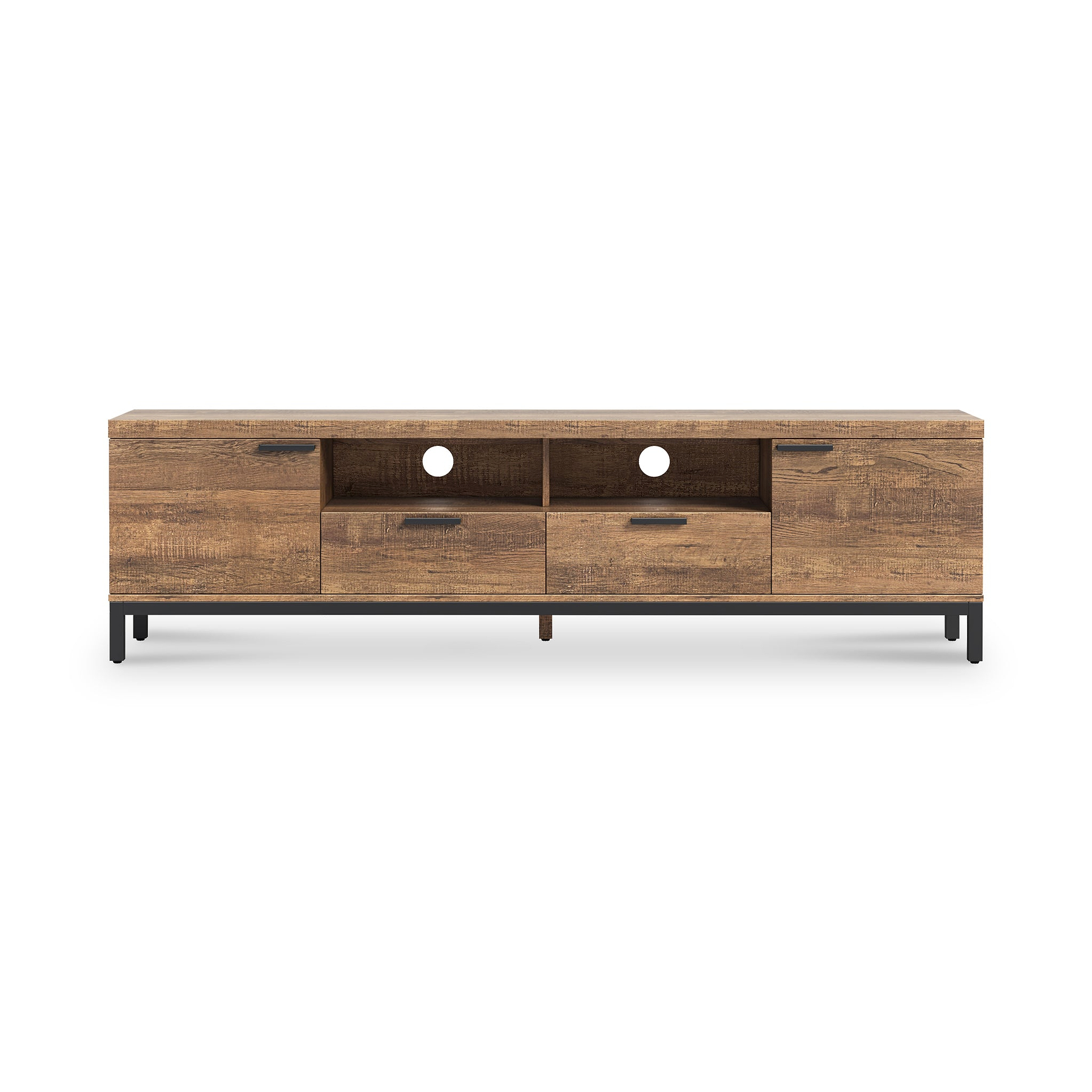 Orston Oak 190cm TV Unit from Roseland Furniture