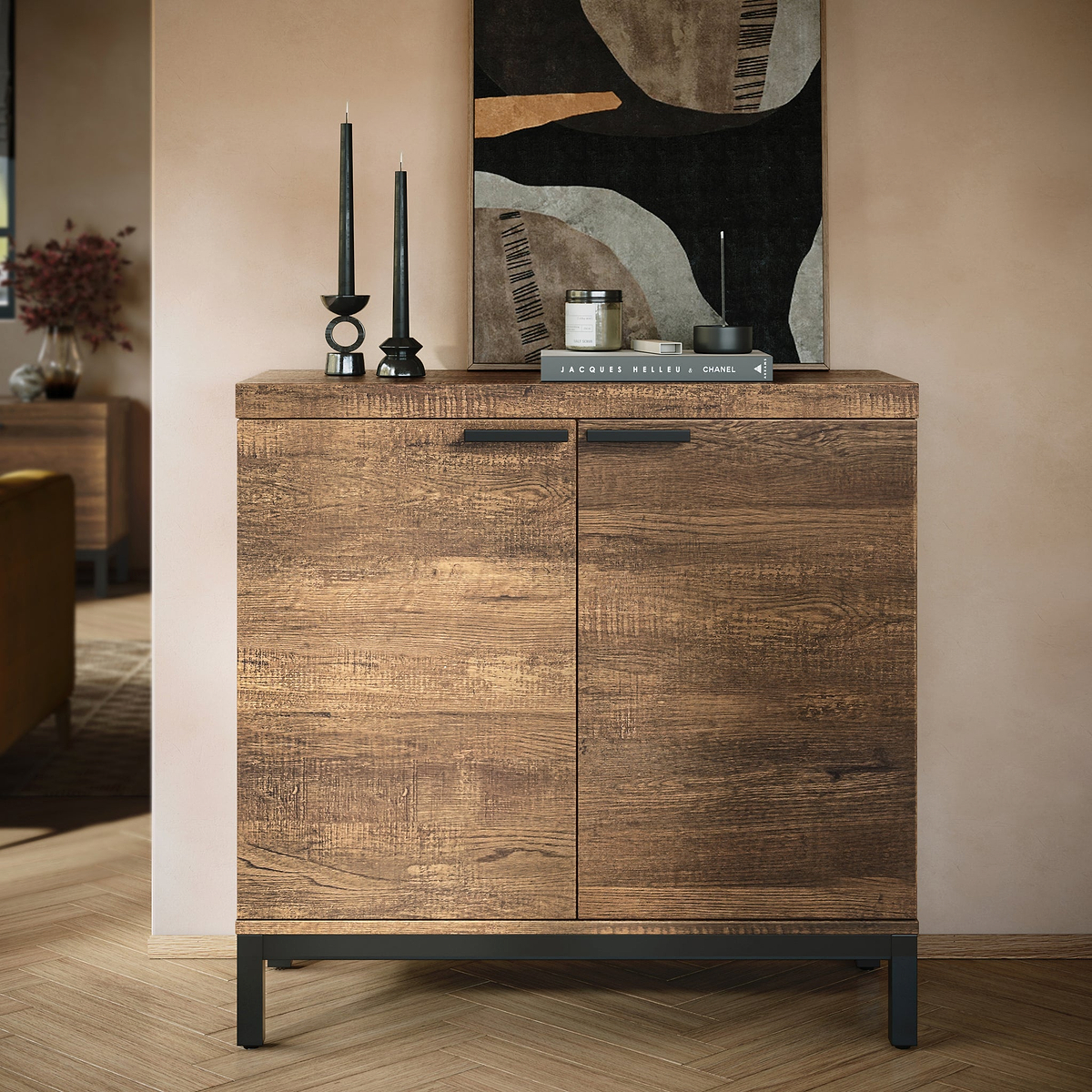 Orston Oak Small 2 Door Sideboard from Roseland Furniture