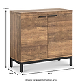 Orston Oak Small 2 Door Sideboard from Roseland Furniture
