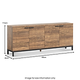 Orston Oak Extra Large Sideboard from Roseland Furniture