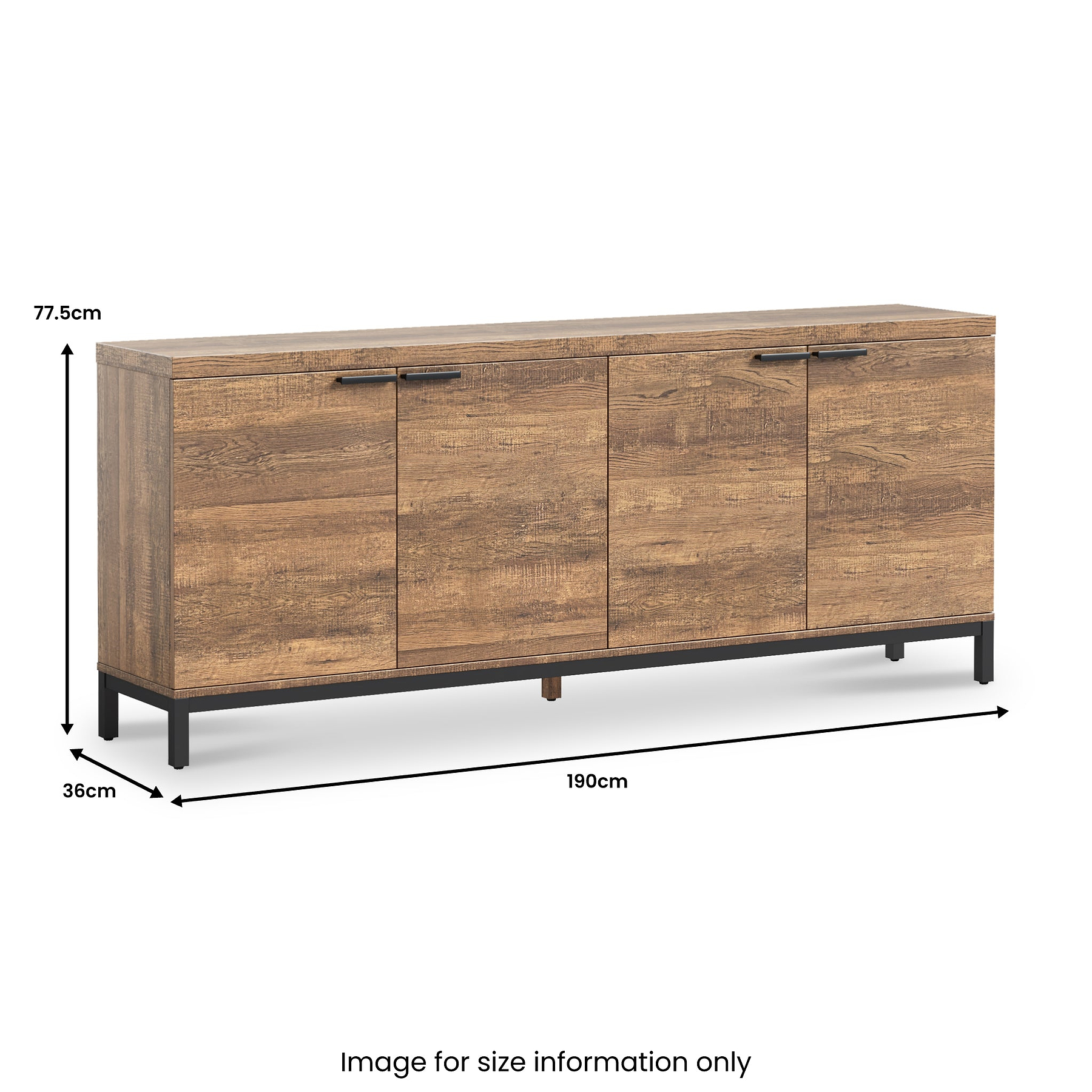 Orston Oak Extra Large Sideboard from Roseland Furniture