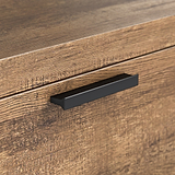 Orston Oak Wide 2 Drawer Bedside from Roseland Furniture