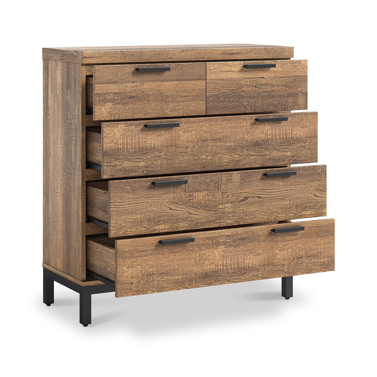 Orston Oak 2 Over 3 Drawer Chest from Roseland Furniture