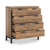 Orston Oak 2 Over 3 Drawer Chest from Roseland Furniture
