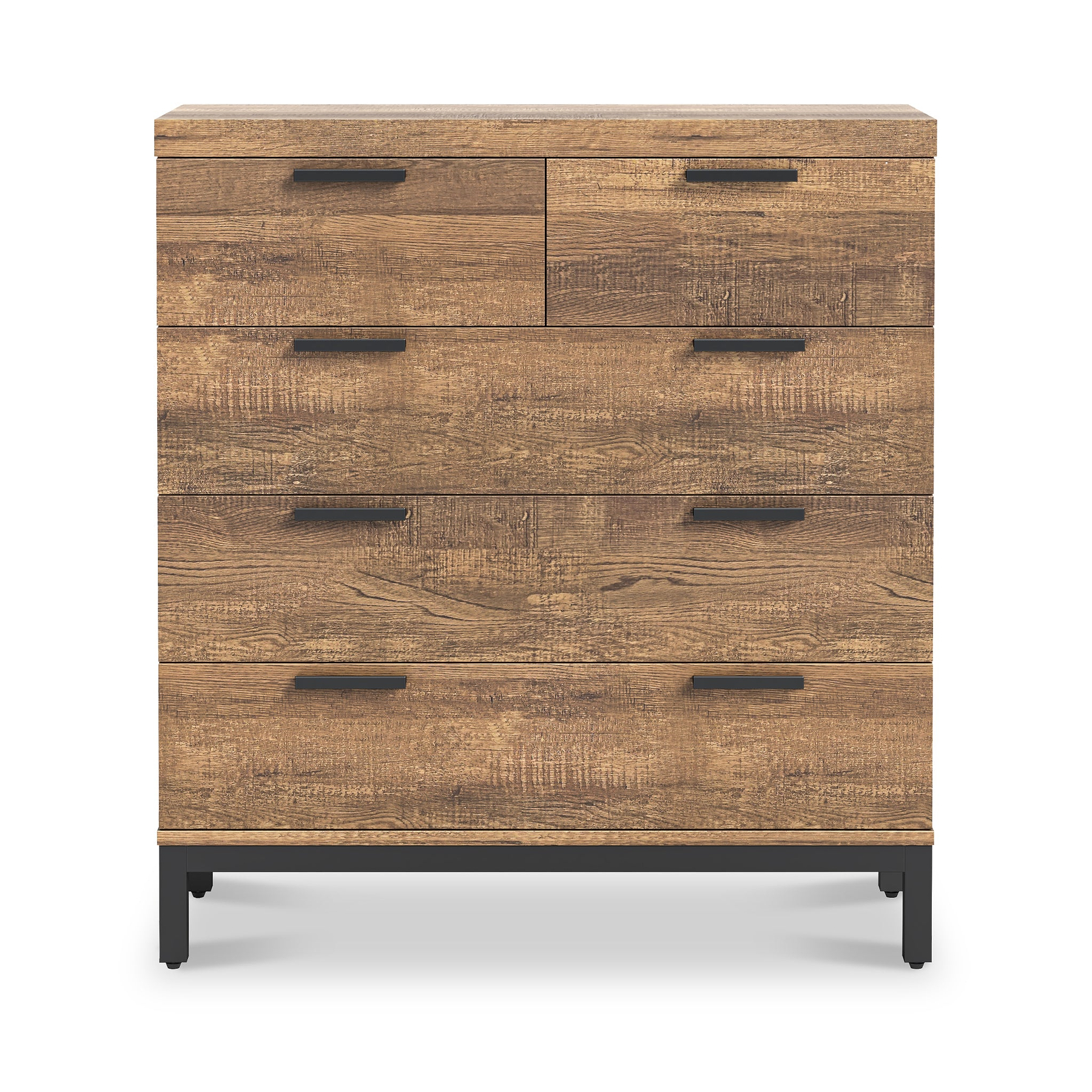 Orston Oak 2 Over 3 Drawer Chest from Roseland Furniture