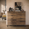 Orston Oak 4 Over 6 Drawer Chest from Roseland Furniture